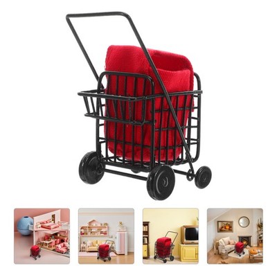 Mini-einkaufswagen Aus Metall Einkaufswagenspielzeug Lebensmittelwagen