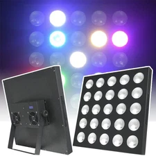 2Pack 25 Led Matrix Light RGBW 4in1 DMX Blinder Background Light for DJ Lights