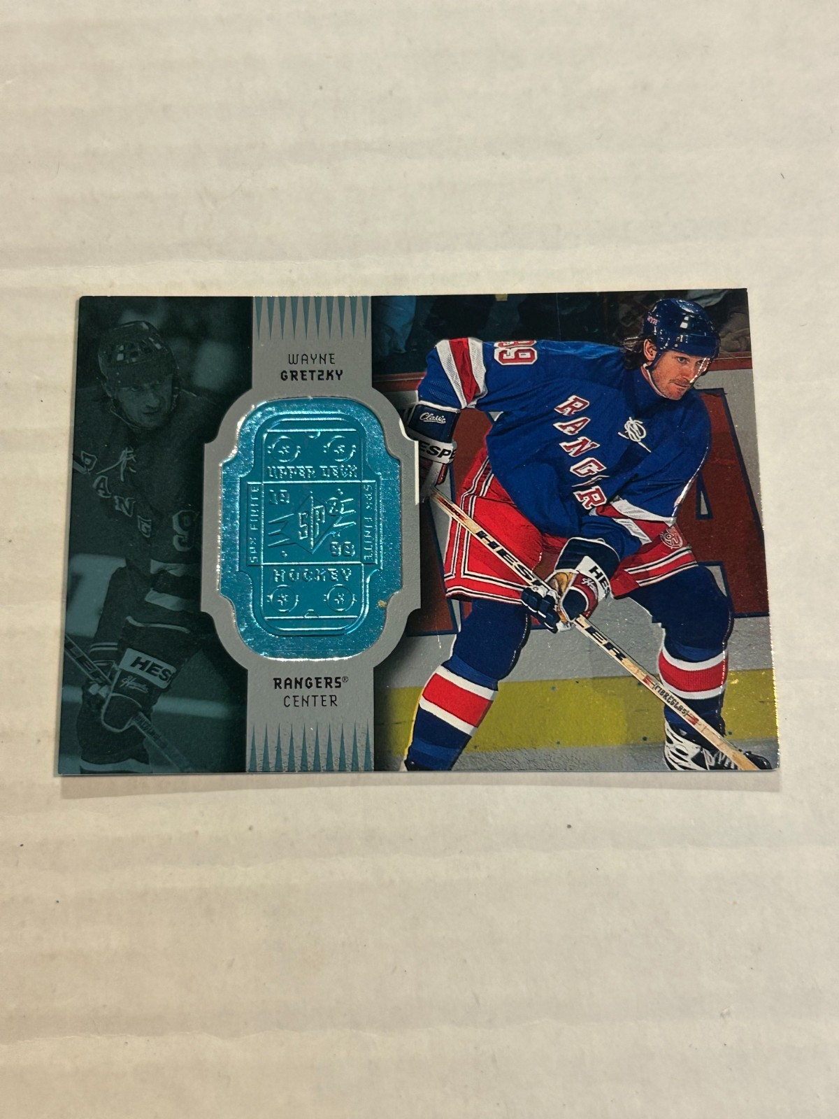 1998-99 UPPER DECK SPX FINITE WAYNE GRETZKY SAMPLE #SPX99 RANGERS SP G4