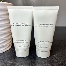 2- Donna Karan Cashmere Mist Perfumed Body Crème 2.5 oz Retired NEW