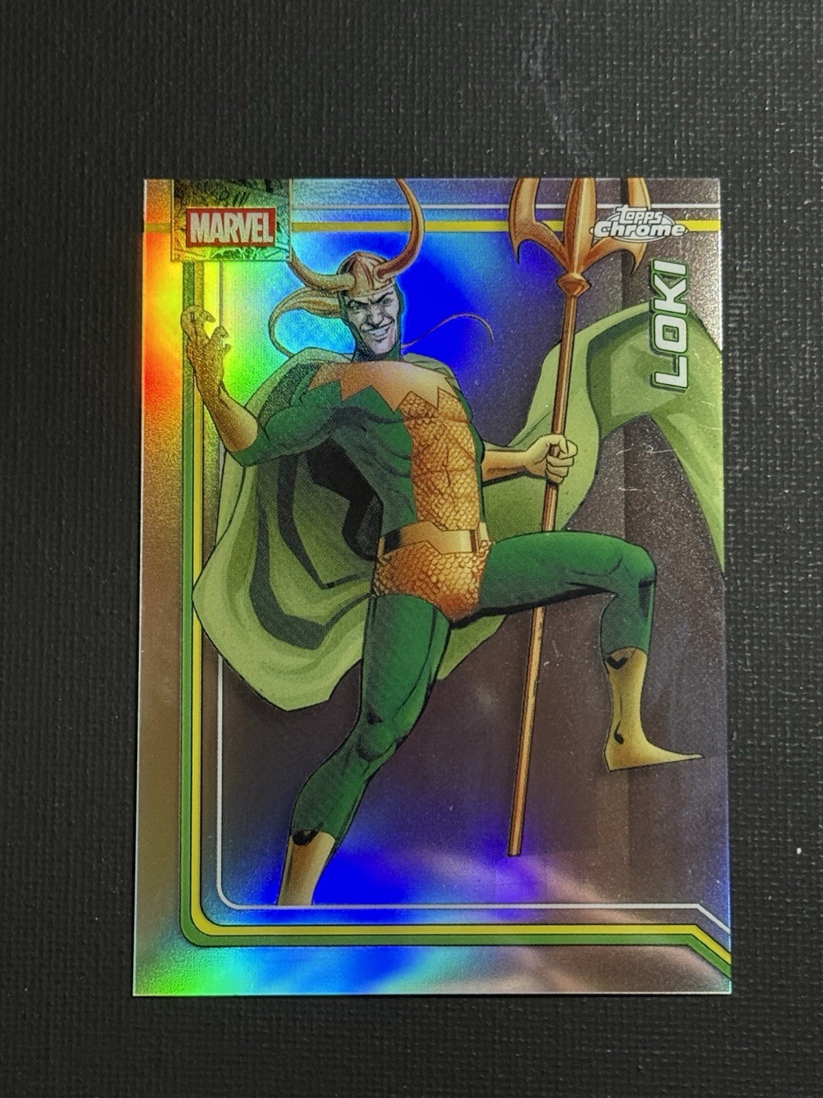 2026 Topps Chrome Marvel Comics Loki #131 Marvel Logofractor
