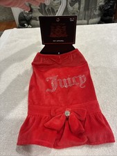 Juicy Couture - Pets/Dog Clothing - Red Velour Bling Dress - XS/S