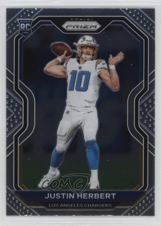 2020 Panini Prizm Rookie Justin Herbert #325 1pd