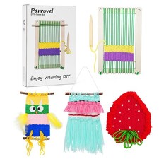 Weaving Loom Kids Child 3 Yarn Craft Kits Detailed Instructions Beginners Toys