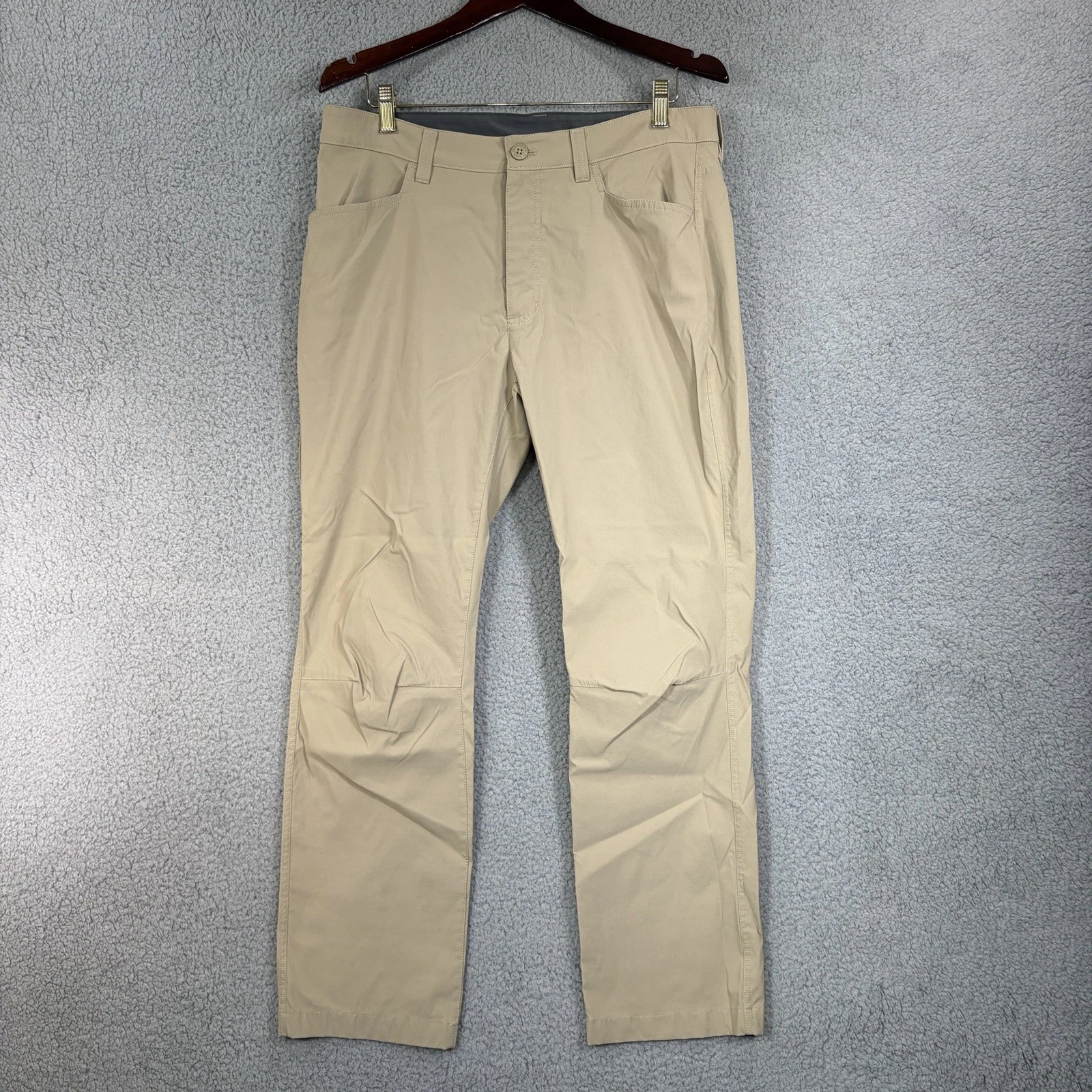 Eddie Bauer Pants Mens 34X30 Beige Tech Cargo Pocket Outdoor