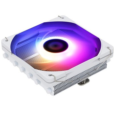 AXP120-X67 White ARGB Low Profile CPU Air Cooler with Quite 120mm TL-C12015W-...