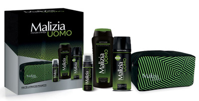 Malizia Uomo Vetyver Profumo D´intesa  Geschenkset 4-teilig