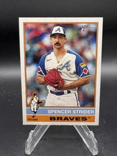 2025 Topps Heritage #435 Spencer Strider Atlanta Braves SP High Number