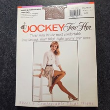 NEW Jockey For Her Thigh Highs Warm Beige Style 1992/262 Small-Med 4' 8"- 5' 4"