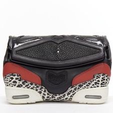 Alexander Wang 2015 Leather Panels Clutch Women Black One Size