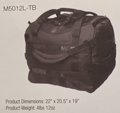 MERET M5012L-TB Turnout Pro Duffel Bag Tactical Black New Never Used with Tote