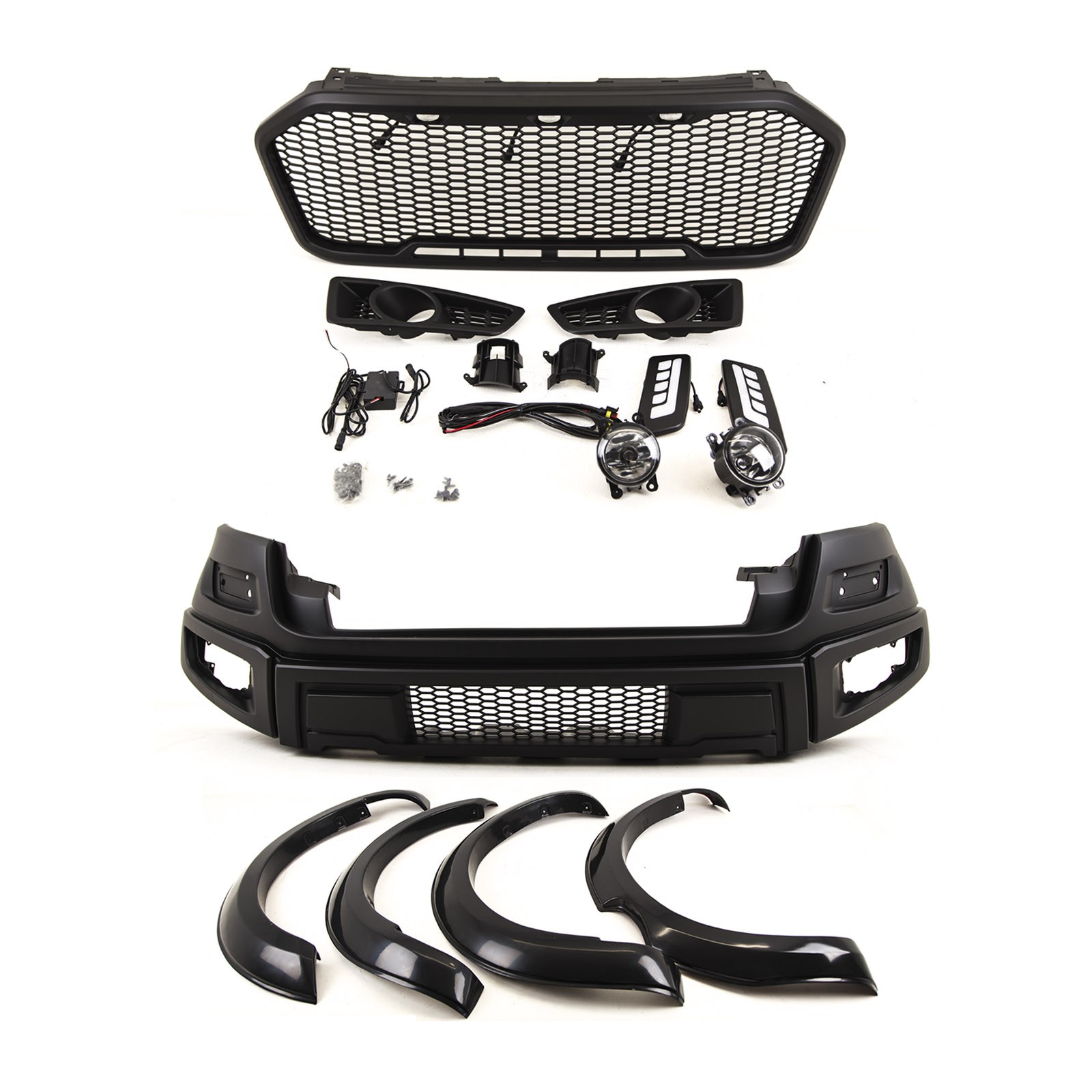 For Ford Ranger T6 2015-22 Front Bumper Kit Complete & Wheel Arches Sport