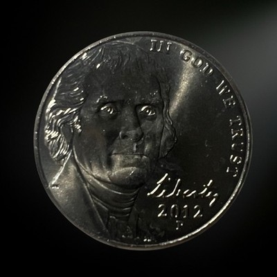 2012 P Philadelphia Jefferson Nickel Brilliant Uncirculated (BU)