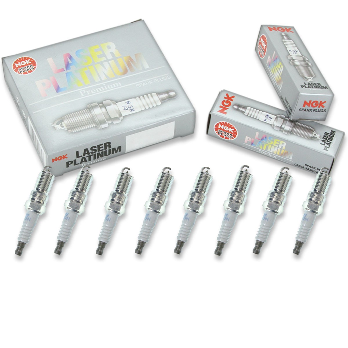 8 pcs NGK Laser Platinum Spark Plugs for 1996-2013 Chevrolet Corvette 5.7L th
