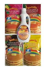 Hawaiian Sun Tropical Pancake Lovers 5 Piece Gift Set with Syrup