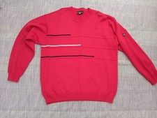 Vintage NAVIGARE  Herrenpullover Pullover rot Größe XXL Made in Italy