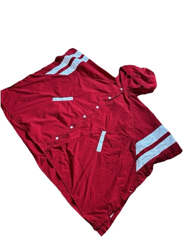 Rare 2015 Hilfiger Denim Red & White Festival Poncho (Small) - Picture 4 of 13