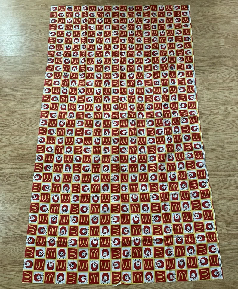 2006 McDonald’s Fabric Ronald Logo Pattern Spectrix (Around 78” x 43.5”) - Image 2 of 4