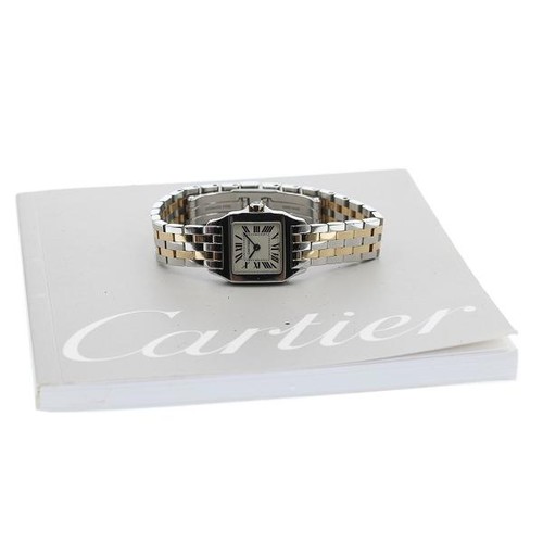 CARTIER SANTOS DUMONT SM W25066Z6 20mm SS Beige #C2675