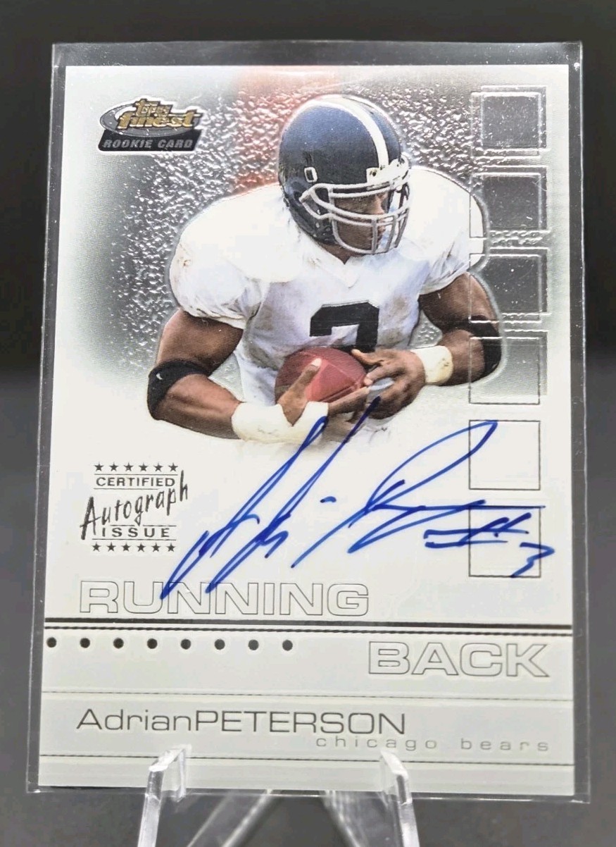 Adrian Peterson Finest #135 Certified Autograph-Refractor