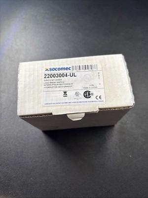 Socomec Sirco M1 3x40A Load Break Switch 22003004-UL Interrupter Load Break