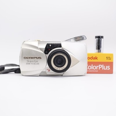 Olympus Stylus Epic Zoom 115 QD 35mm Point&Shoot Film Camera Mju II +Film Exc.