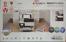 Canon MAXIFY GX6050 MegaTank Printer A4 Colour WiFi Duplex Used
