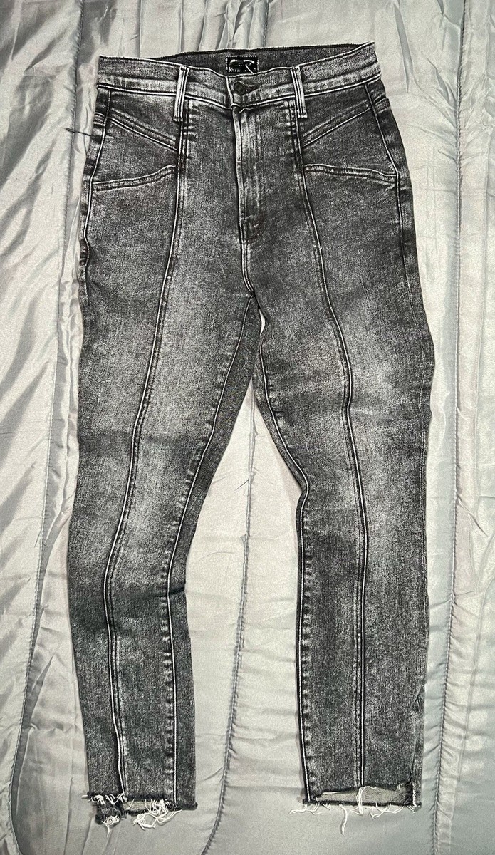 MOTHER The Tomcat Ankle Jeans Size 27 Raw Hem "Hitting The Pavement" Wash