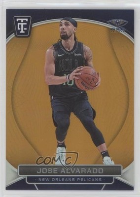 2024-25 Panini Totally Certified Orange Platinum Mirror 54/75 Jose Alvarado 0w8f