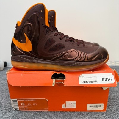 Nike Air Max Hyperposite Brown Orange Retro Basketball 524862-200 Men's Size 10