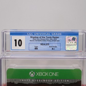XBox One SHADOW OF THE TOMB RAIDER (STEELBOOK) GRADED CGC 10 A++! NEW & Sealed!