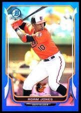2014 Bowman Chrome Blue Refractor #71 Adam Jones /250