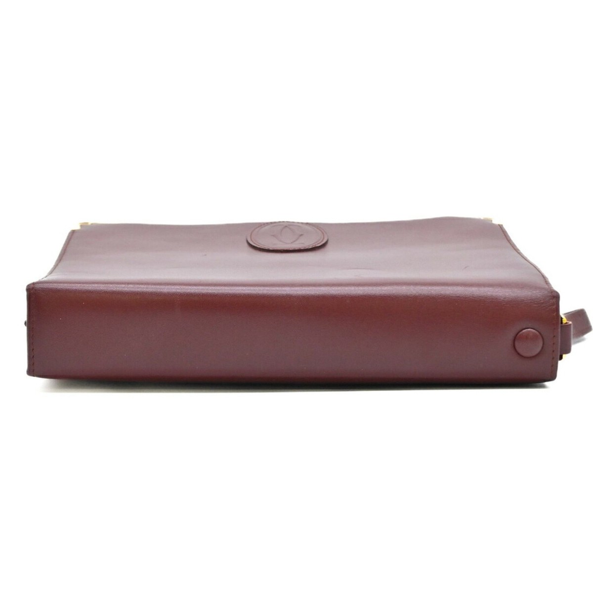 Cartier Must Line Second Bag, Sub Bordeaux, Red Leather
