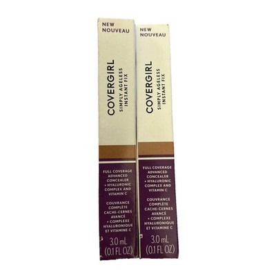 CoverGirl Simply Ageless Instant Fix Advanced Concealer #370 Tawny Fauve-2 Pack!