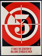 Shepard Fairey “Sedation Of Millions” - Screen Print - Signed - Obey Giant