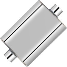 Performance 2.5 Inch Muffler Exhaust, Stainless Steel Exhaust Muffler 2.5" OD