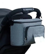 Baby Stroller Organizer Bag Large Capacity Diaper Storage Cup Holder