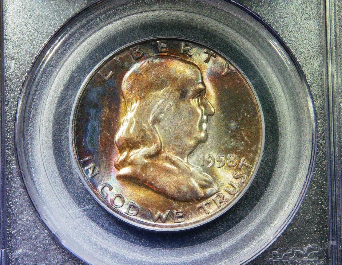 1958年 フランクリン半ドル 2枚セット Franklin Half Dollars (1948