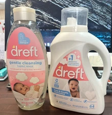 Dreft Fabric Rinse 36.7oz with Dreft baby detergent 64 loads