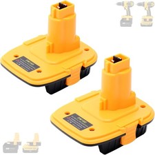 2 Pack DM18D Battery Adapter Compatible with Dewalt 18V Tools, Convert Compatibl