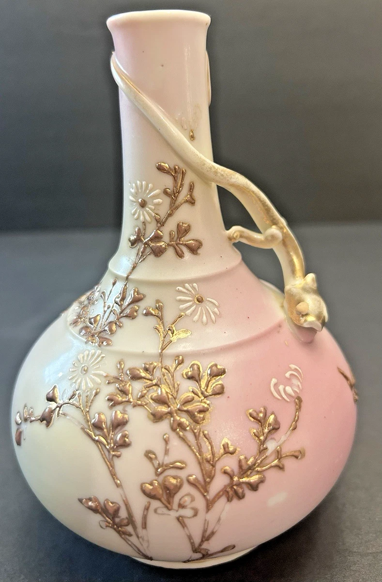 陶瓷象牙色日本古董花瓶| eBay