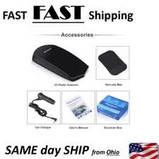 Car Speed Safety Radar Detector Scanning 16 Band Voice Alert Laser - 360° AAA