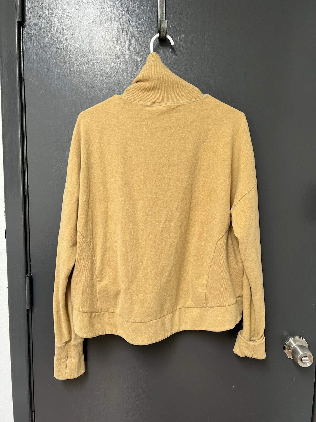 sweaty-betty drawstring cowl neck thumbholes hoodie
