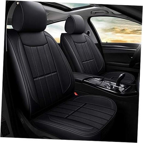 Leather/ Leatherette Automotive Seat Covers for Cars SUV Pick FULL SET BLACK