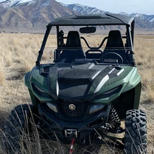 Clearly Tough Yamaha Wolverine RMAX 1000 Half Windshield