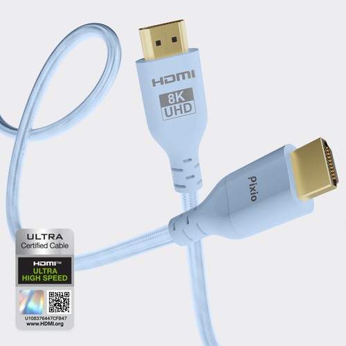 Pixio 8K HDMI 2.1 Cable Ultra High Speed 4K 120Hz Nylon Braided 6.5ft & 10ft - Picture 27 of 58