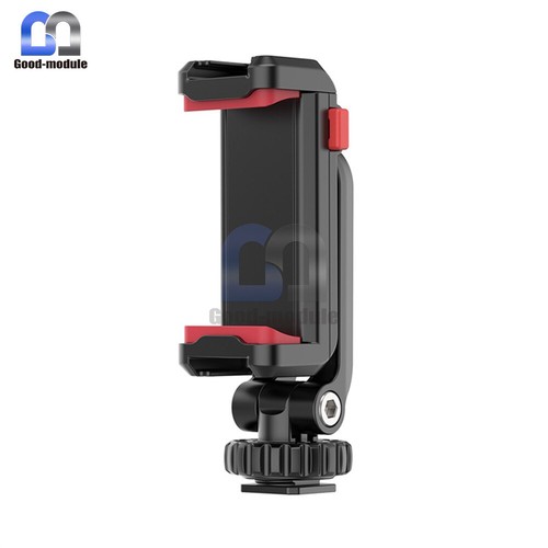 Universal Cell Phone Tripod Adapter Holder Mount For Smartphone With Cold Shoe - Photo 9 sur 12