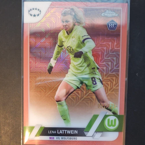 2022-23 Topps Chrome UEFA Women's Champions League Rose 52/125 Lena Lattwein
