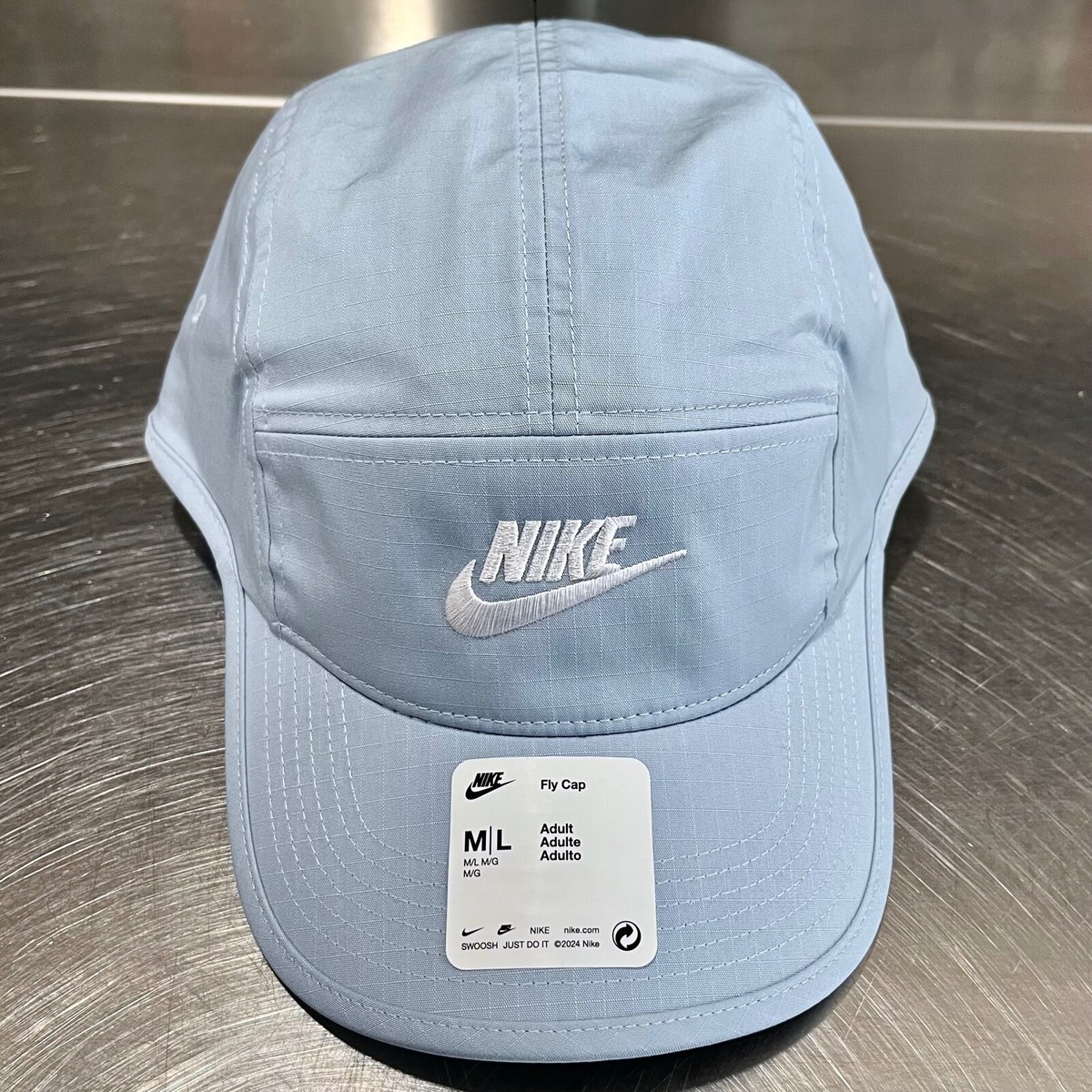 Nike Fly Cap 5 Panel Futura Swoosh Logo Blue Adjustable Strapback