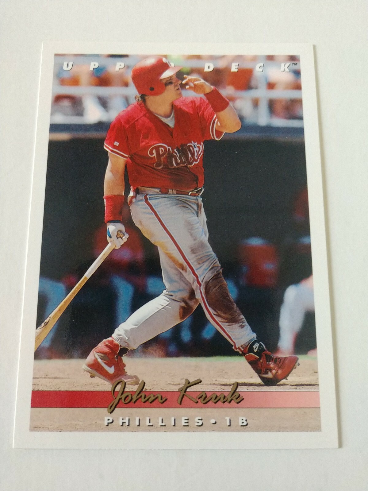 1993 Upper Deck #247 JOHN KRUK Philadelphia Phillies